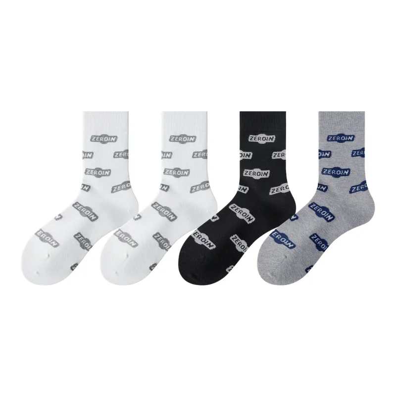 ZEROIN Mid Calf Socks Unisex 4 Pack-6