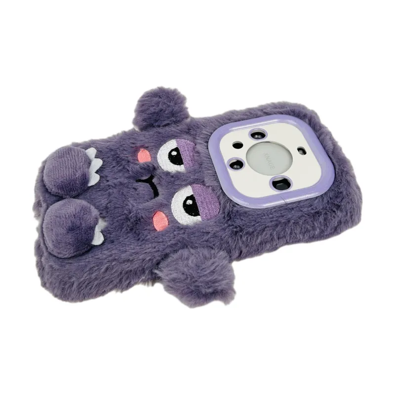 Wei Xin Plush Material Plush Quirky Expression Phone Cases Compatible With Huawei Mate 40/50/60/60 Pro/Pure 70/70 Pro+-3