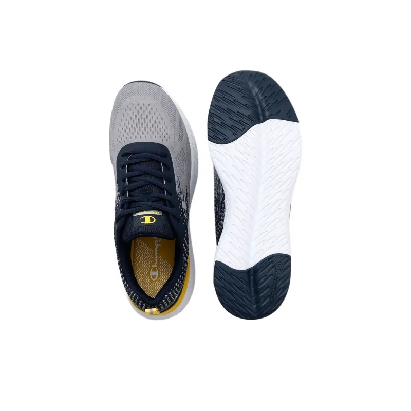 Champion Anti-Slip Wear-Resistant Low-Top Casual Running Shoes Men's Gray Blue-5