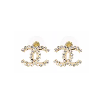 CHANEL Earrings Women's Gold