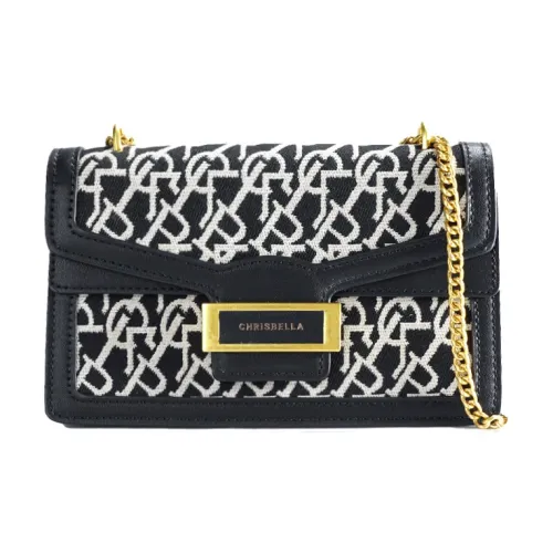 CHRISBELLA Fabric, PU Shoulder Bag, Crossbody Bag Regular Unisex Black