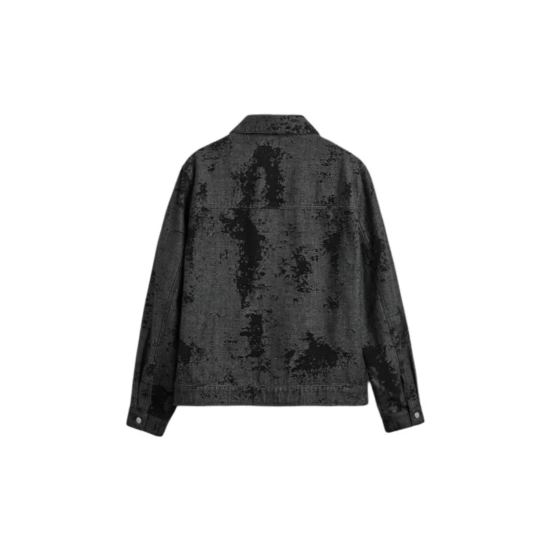 ZARA Denim Jackets Men Black-1