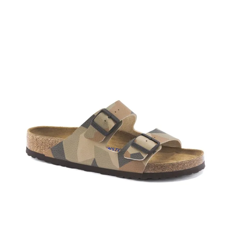 Birkenstock Arizona Series EVA Slip-Resistant Slide Slippers Unisex Camouflage Gray Narrow Fit-1