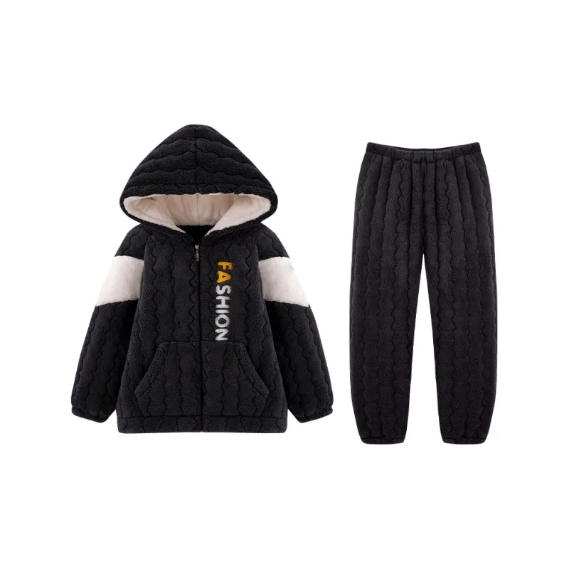 OUSHIBO Pajama Set Men's Dark Gray-0