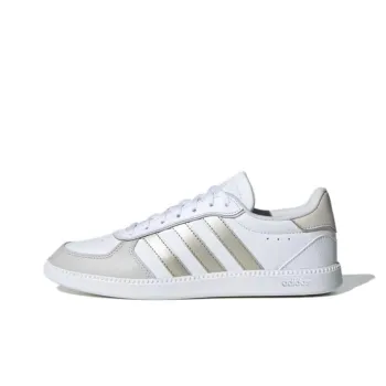 Adidas BREAKNET SLEEK Anti Slip Wear Resistant Low Top Skateboard Shoes Women's White