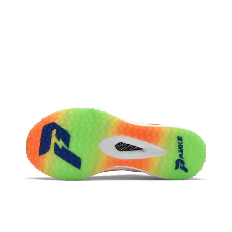 PANKE Slip Resistant, Abrasion Resistant, Rebound Resistant Low Top Carbon Plate Sprint Running Shoes Unisex Orange-4