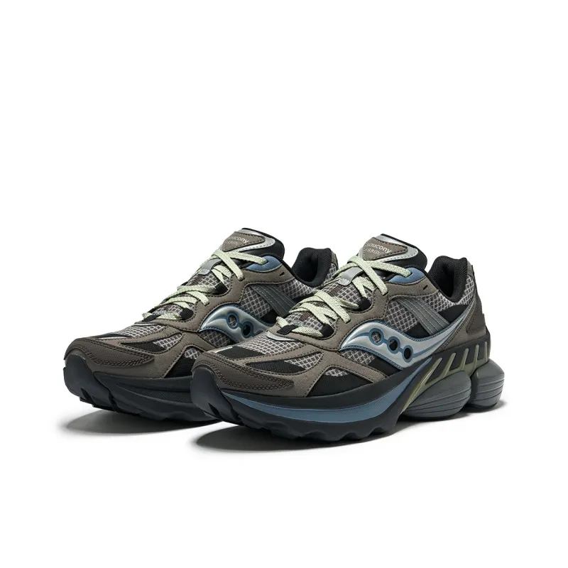 Saucony Low Top Running Shoes Unisex Brown Black-3