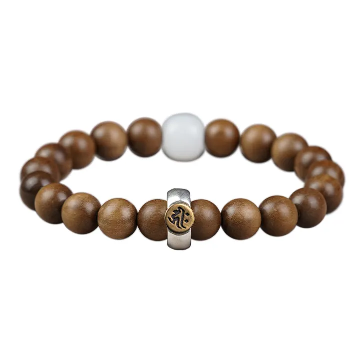 FANGYUANXIAOFU Laoshan Sandalwood Bracelets Unisex-18