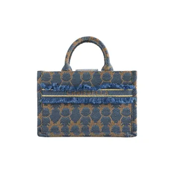 CHRISBELLA Vintage Denim Embroidery Shoulder Bag, Crossbody Bag, Handbag Regular Women's Blue