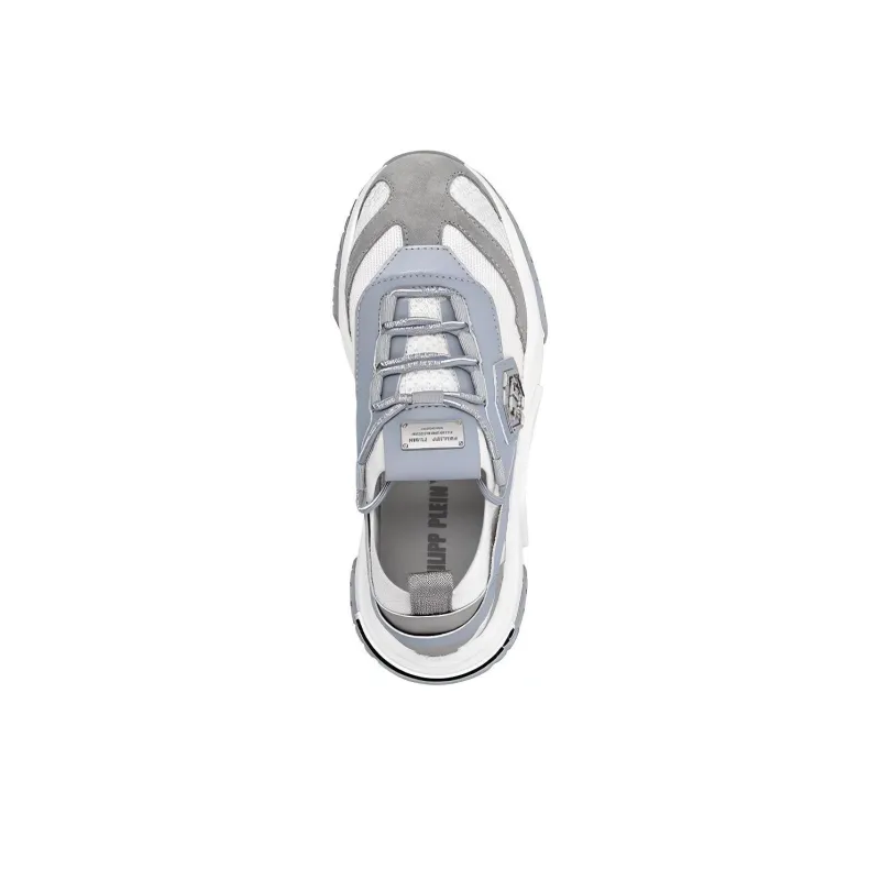 PHILIPP PLEIN Chunky Sneakers Unisex Low Top Gray-2