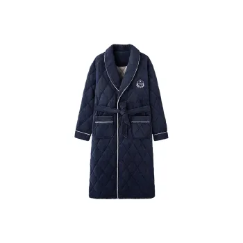 MADALLO Bath Robes Men Navy Blue