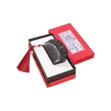 Premium Jade Comb+Maroon Fringe Gift Box Set