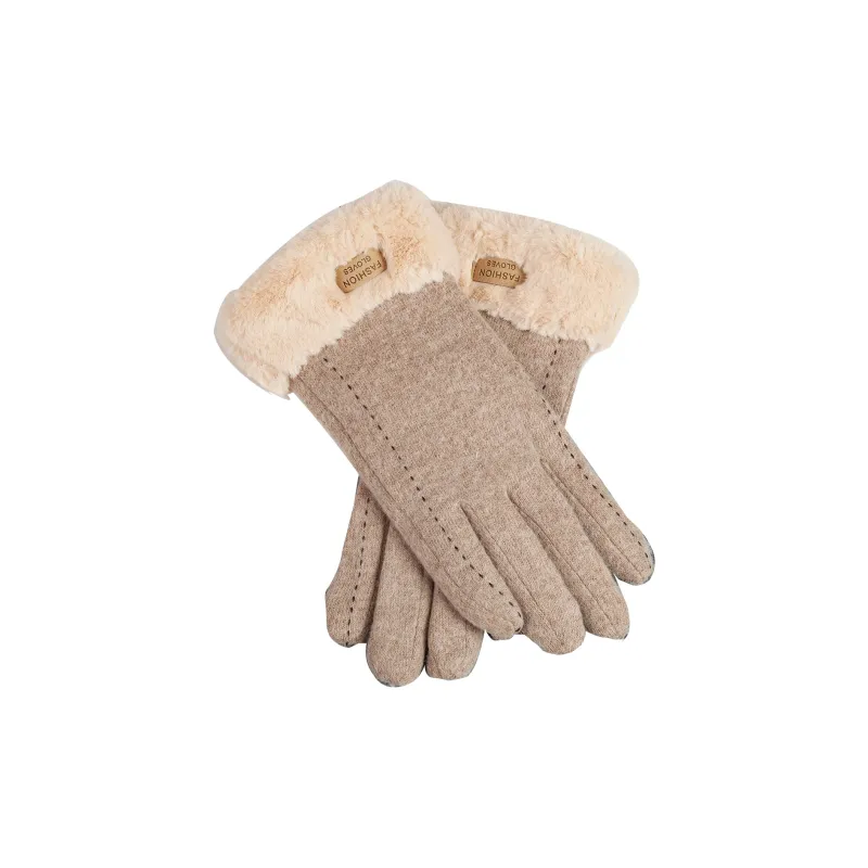 Shanghai Story Wool Blend Knit Gloves Women's-21