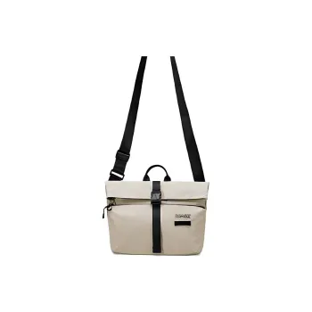 Skechers Fabric Shoulder Bag, Crossbody Bag Regular Unisex Silver Gray
