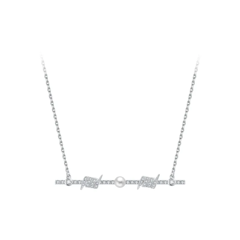 BABYBEI 925 Sterling Silver Shell Pearl Minimalist Individual Creative Niche Design Necklaces Women's-0