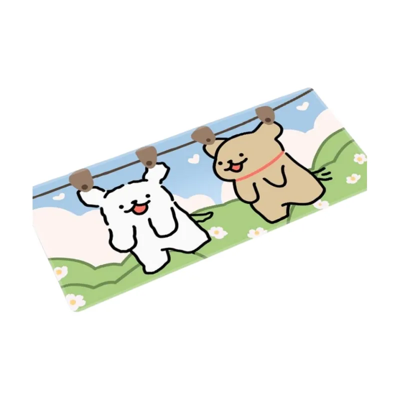 LOVINGCOOL Natural Rubber Cute Cartoon Maltese Large Keyboard Pad With Thickened Edges Office Desk Mat Mouse Pads-10