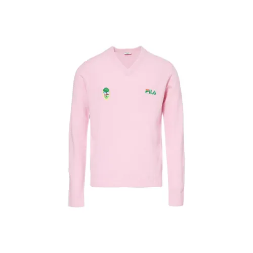 FILA Sweaters Men Dark Pink