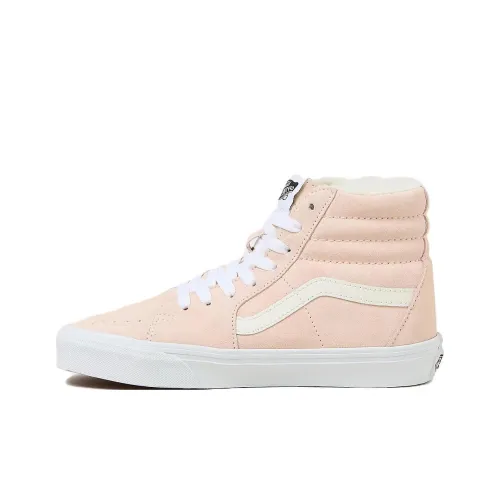 Vans Anti-Slip Wear-Resistant High-Top Skateboard Shoes Women's Light Pink