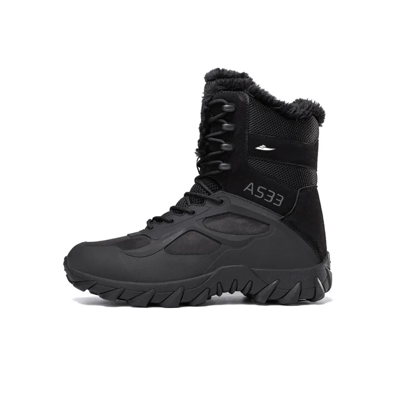 Kuding Warm Water-Resistant Wear-Resistant Slip-Resistant Short Outdoor Boots Men's-0