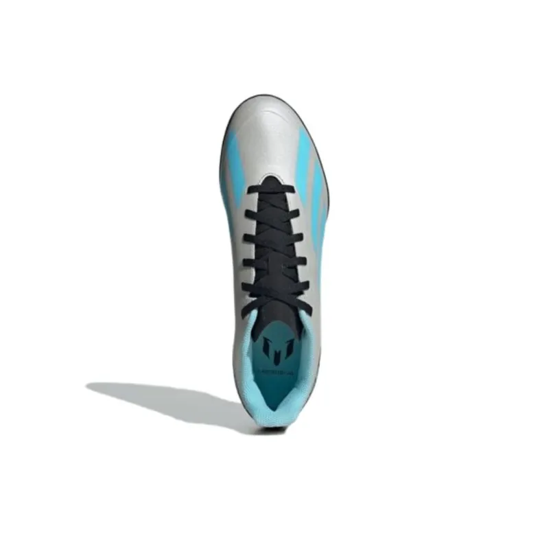 Adidas X CRAZYFAST Anti Slip Wear Resistant Soccer Shoes Men's Gray Blue-3