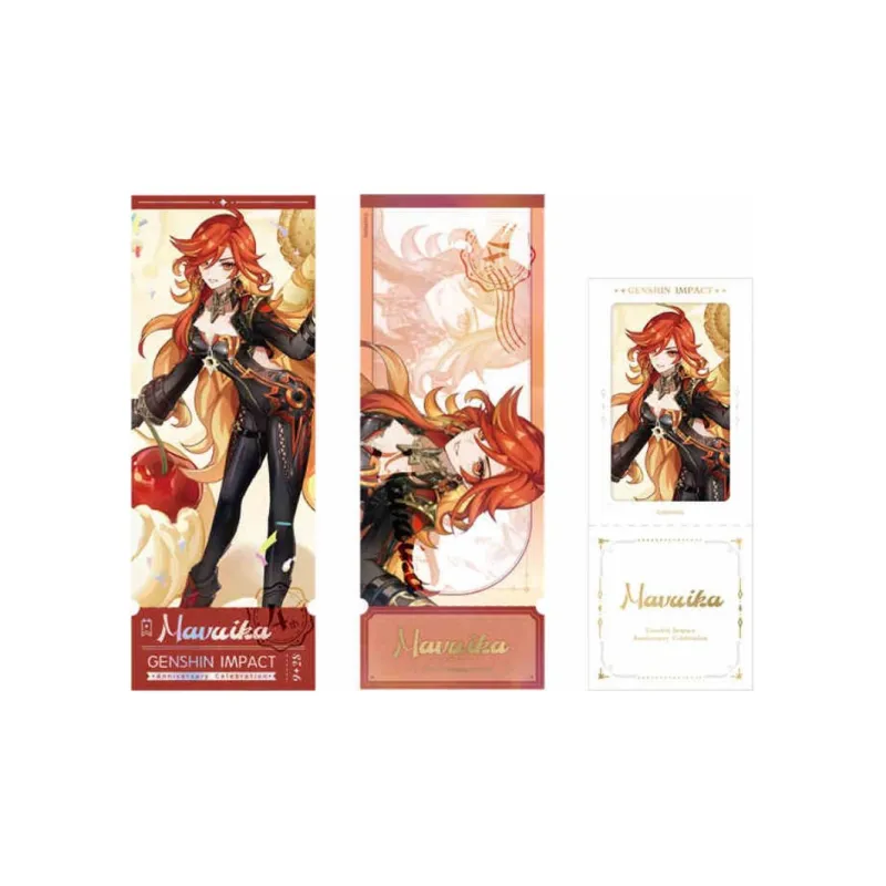 GenShin Anniversary Celebration Collection Commemorative Ticket Set Genshin Laser Tickets-5