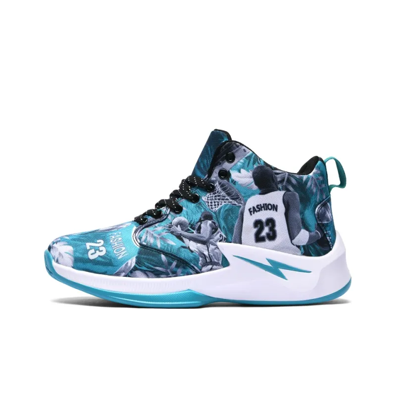 Black tailed Deer Shock Absorbers With Slip Resistant And Abrasion Resistant Properties Mid Top Basketball Shoes Men's-9