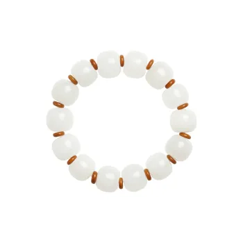 Phoenisess Golden Silk Jade Bracelets Men's