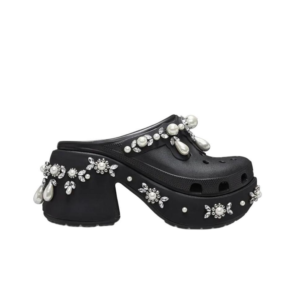 Crocs Siren Clog Simone Rocha Spiked Black Women's - POIZON