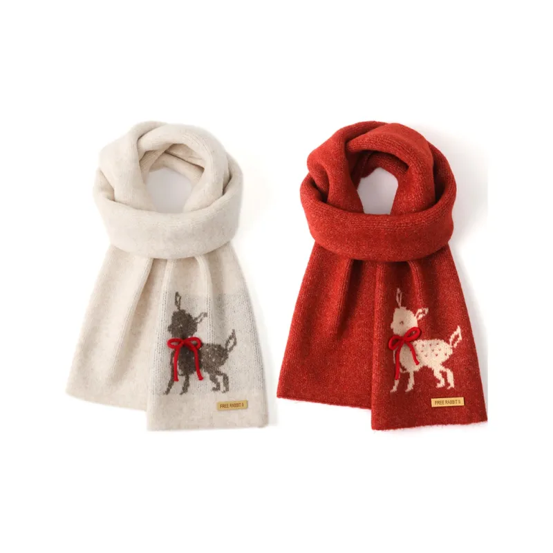 FREE RABBITⅡ Knit Scarves Unisex-12