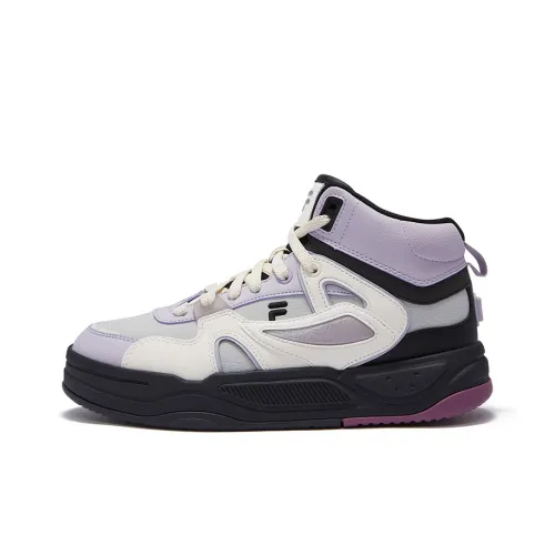 FILA FUSION BANK II Slip Resistant High Top Skateboard Shoes Women's Gray Purple
