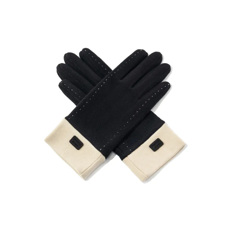 Shanghai Story Polyester Knit Gloves Women's 4 Colors-0