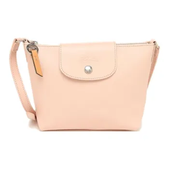 LONGCHAMP Le Pliage City Canvas With Leather Trim Canvas Bag, Shoulder Bag, Crossbody Bag Extra Small Women's Pink