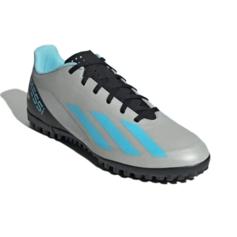 Adidas X CRAZYFAST Anti Slip Wear Resistant Soccer Shoes Men's Gray Blue-2