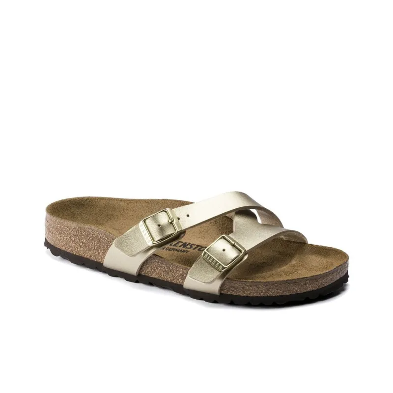 Birkenstock Yao EVA Slip-Resistant Slide Slippers Women's Gold Narrow Fit-1