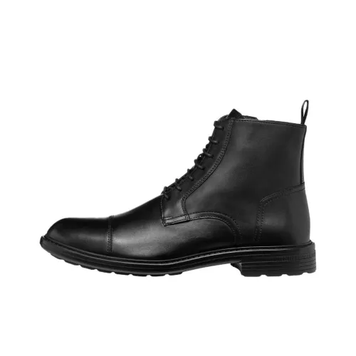 GEOX Walk Pleasure Martin Boots Men Black