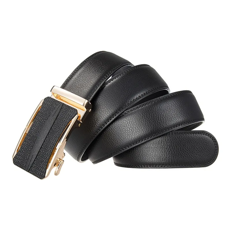 YUZHAOLIN Cow Split Leather Leather Belts Men's 3.5CM-3