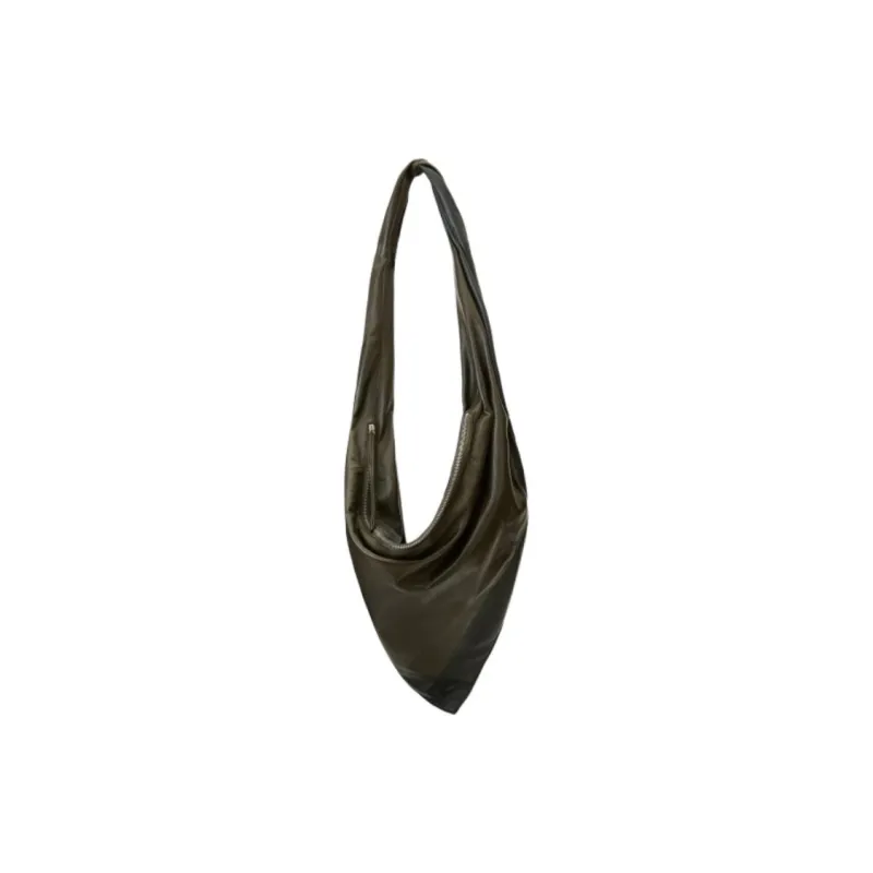 Lemaire Sheepskin Handbag Shoulder Bag Large Size Unisex Forest Green-1