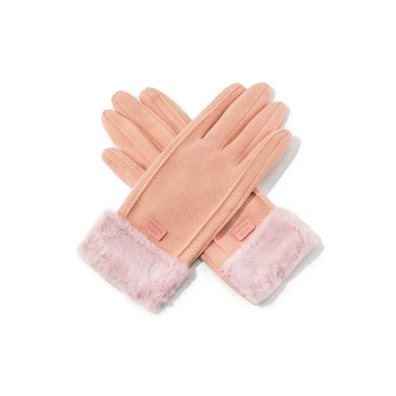 Shanghai Story Polyester Knit Gloves Women's 3 Colors-3