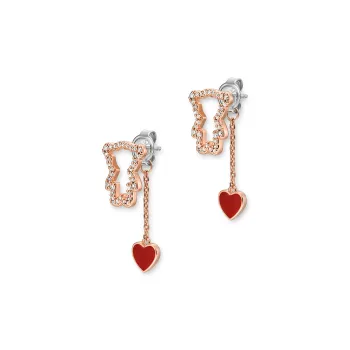 EMPORIO ARMANI 14K Rose Gold Plated Brass Stud Earrings