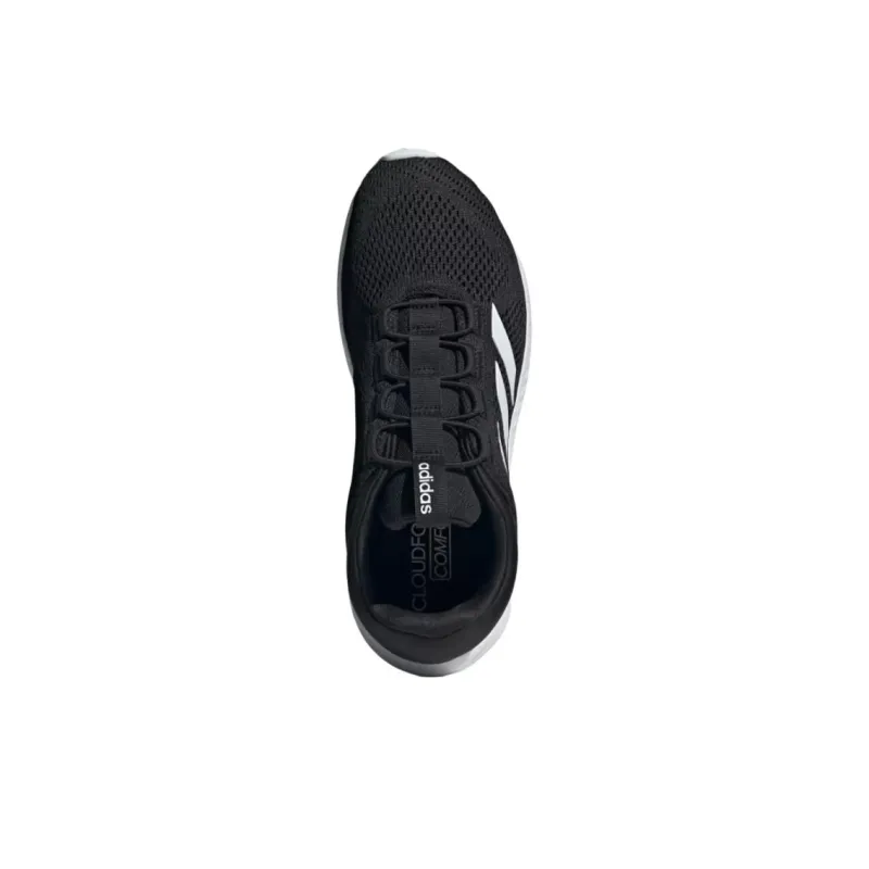 Cloudfoam Comfy Adidas El 'Black White'-2