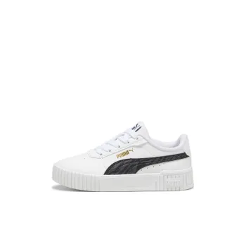 PUMA Carina 2.0 Anti-Slip Wear-Resistant Low-Top Kids' Skateboarding Shoes White Children Aged 3-7 Years Old