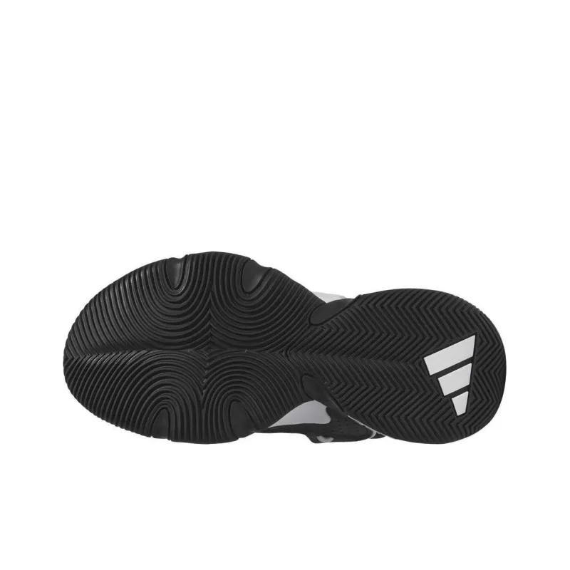 Adidas Trae Unlimited Anti Slip Wear Resistant Low Top Children's Basketball Shoes Black White Teenagers-2