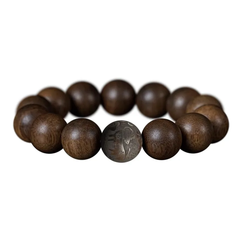 FANGYUANXIAOFU Fragrance Enhancer, Agarwood Bracelets Unisex-21