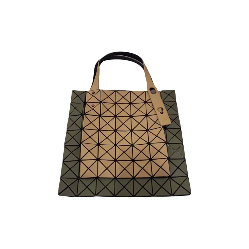 ISSEY MIYAKE Prism Polyethylene Resin Shoulder Bag, Crossbody Bag, Handbag Unisex Light Brown & Khaki-1