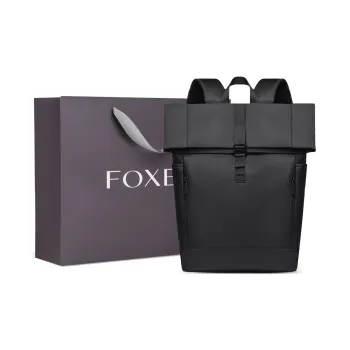 FOXER Fabric Backpack Regular Men's Black