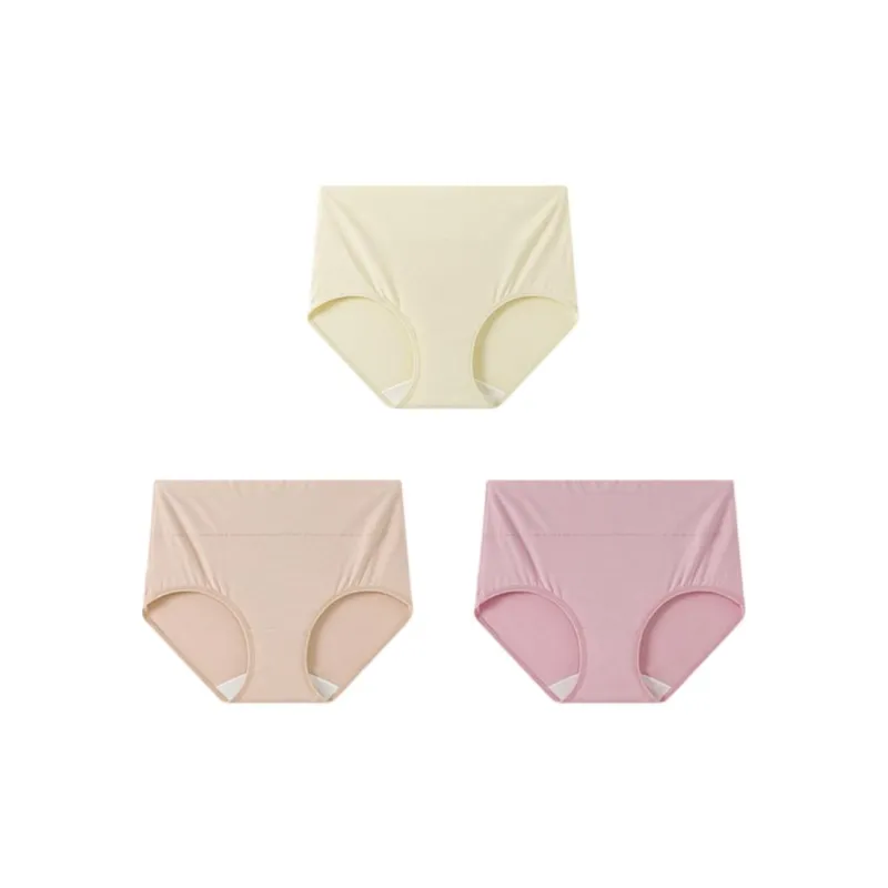 YOUNGYELL Antibacterial 100% Cotton Crotch Underpants Women's 3 Pack-5