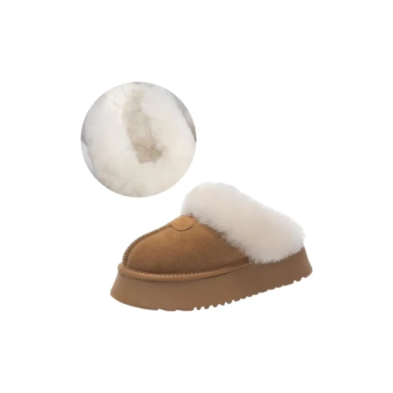 ALPLUME Home Slippers Yellow Brown Black Antelope Brown-0