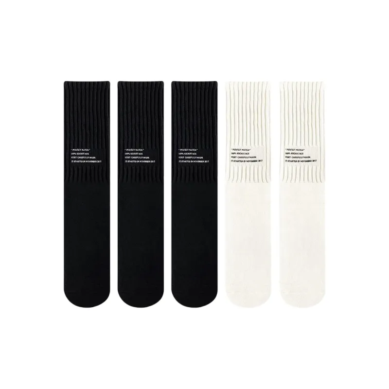 BEAR UNION Knee High Socks Unisex 5 Pack-0