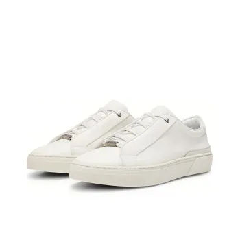 BOSS Logo plaque Leather Sneakers