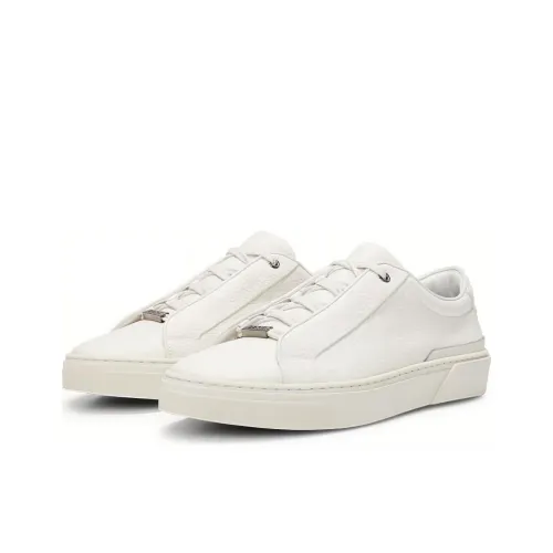 HUGO Logo embossed Lace up Sneakers